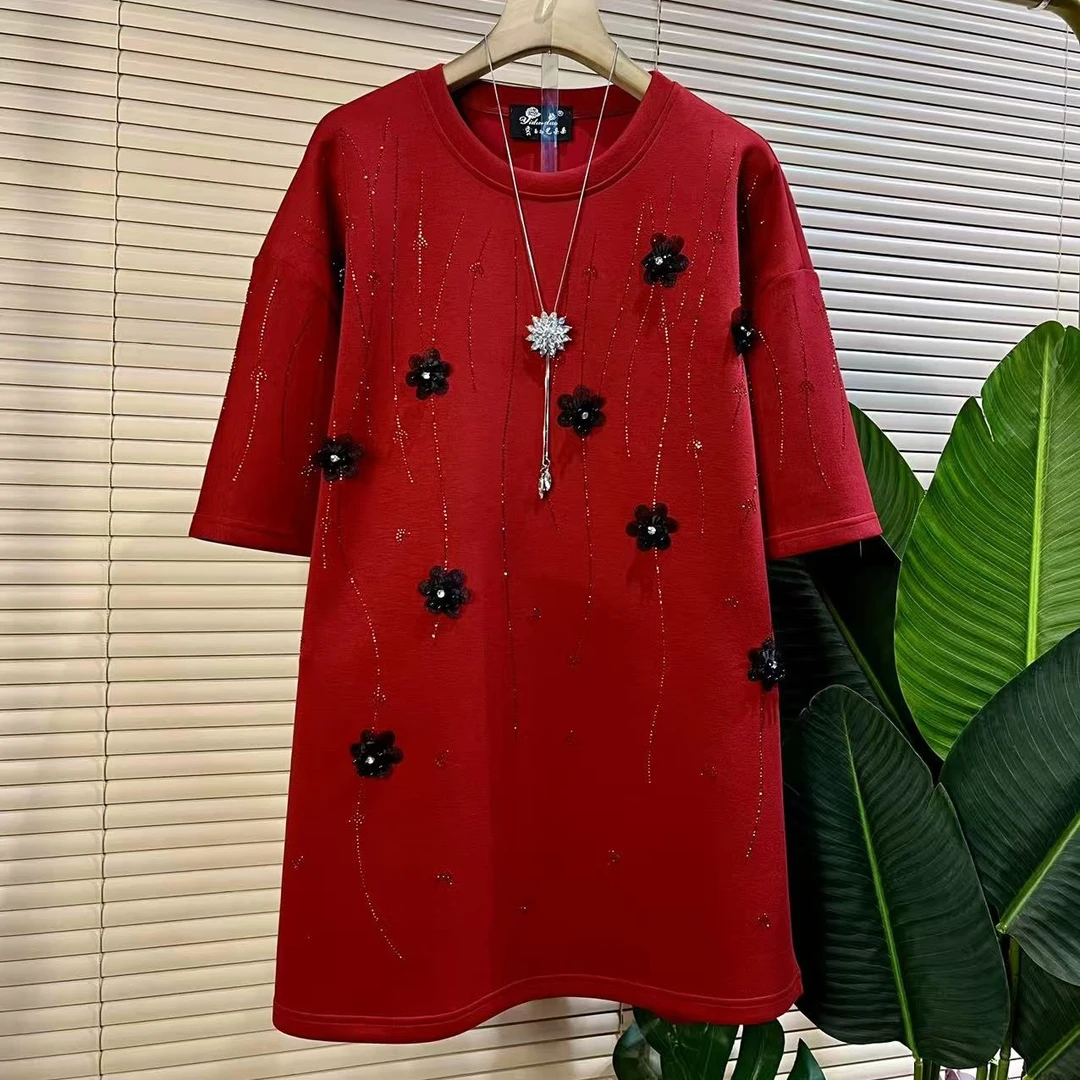 Y-85277胖mm欧货时尚新款重工设计款宽松遮肉大衫