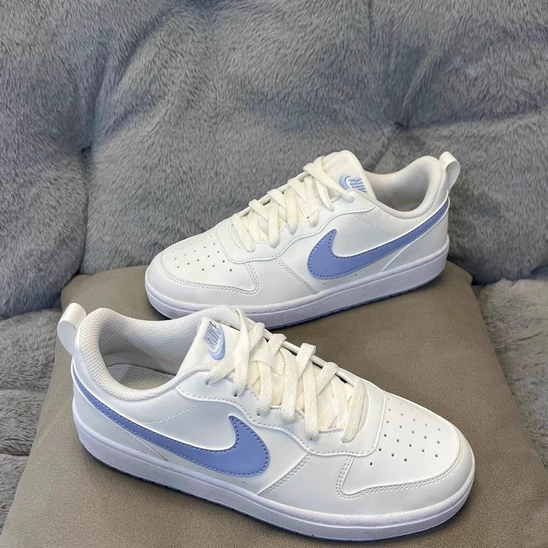 NIKE/耐克Court Borough 女子款GS百搭低帮复古休闲板鞋舒适透气