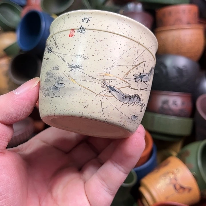 紫砂茶杯全手工紫砂主人杯