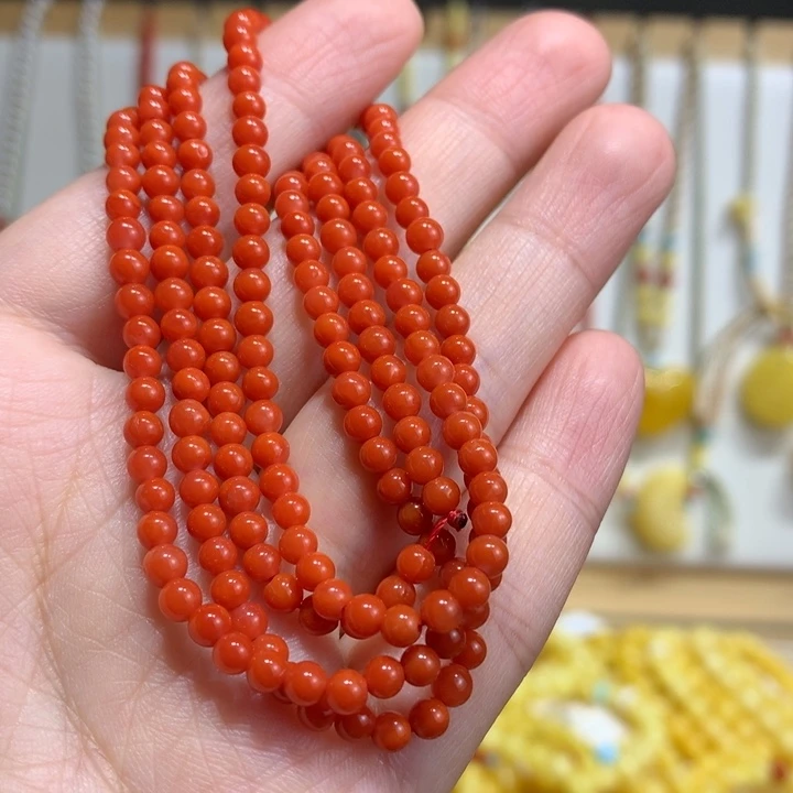 南红玛瑙未镶嵌手链特价3.8mm