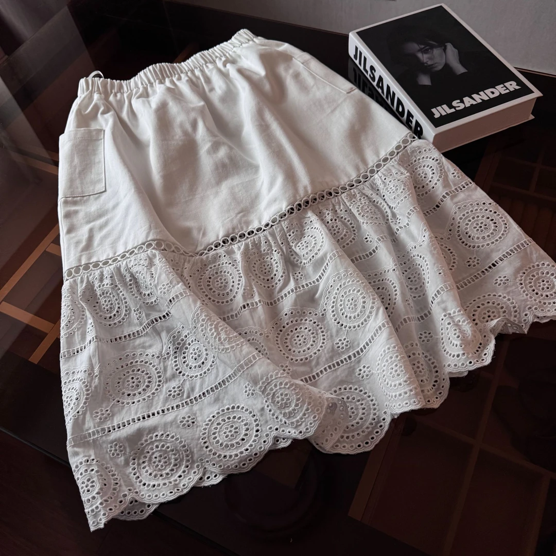 YUXI▪️2025早春新款ins风韩版立体花边半身裙女