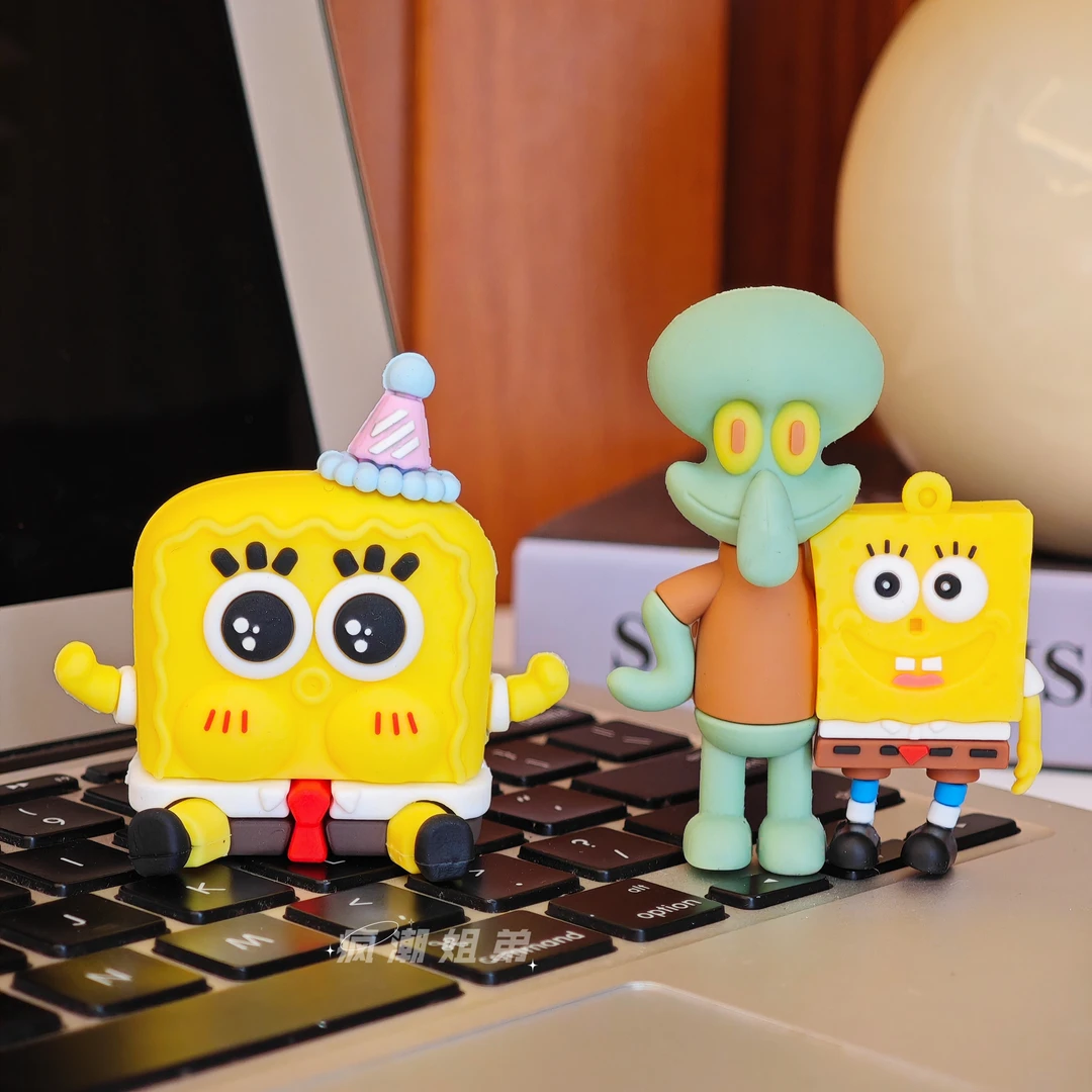 海绵宝宝派大星章鱼哥可爱公仔娃娃钥匙扣挂件摆件生日礼物