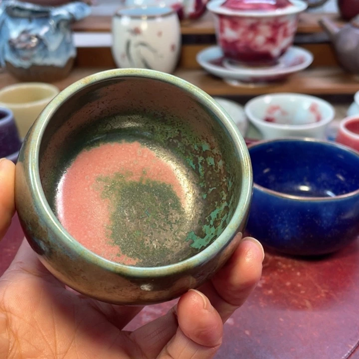 摆件钧瓷炉钧罗汉杯