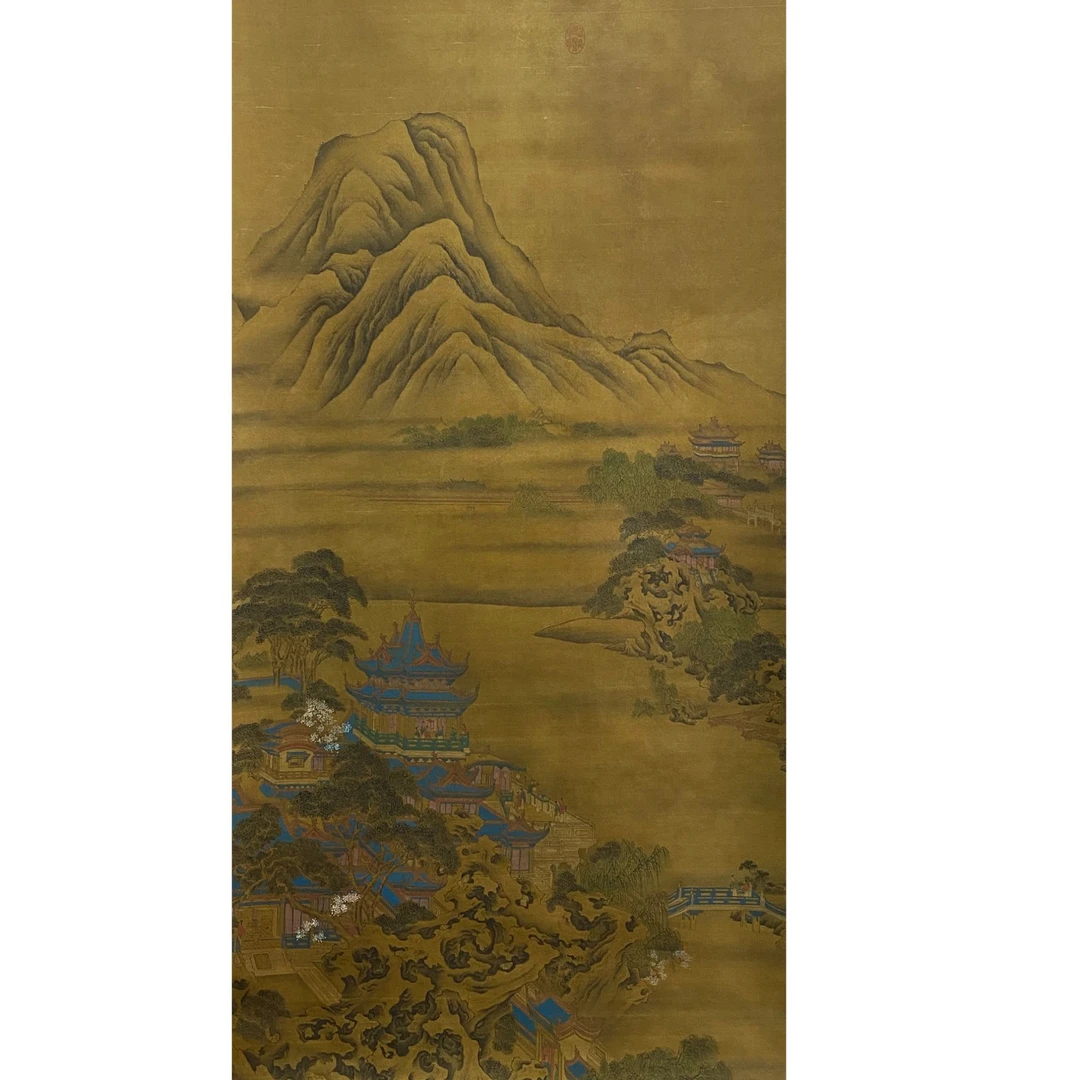 DQ2322伯驹 山水 绢本173*95