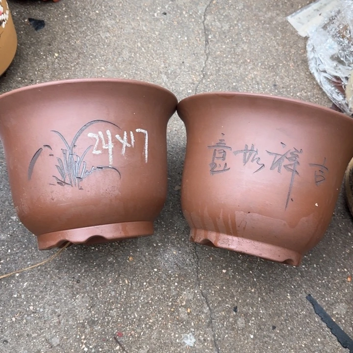 紫砂花盆特价清仓