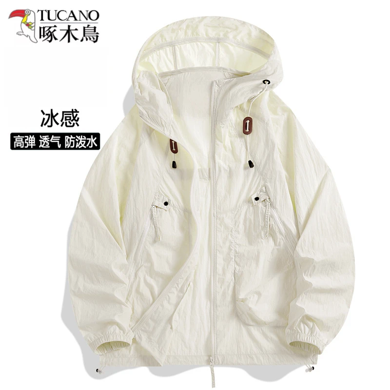 TUCANO/啄木鳥ins潮牌户外连帽防晒衣外套男皮肤衣情侣透气防晒服