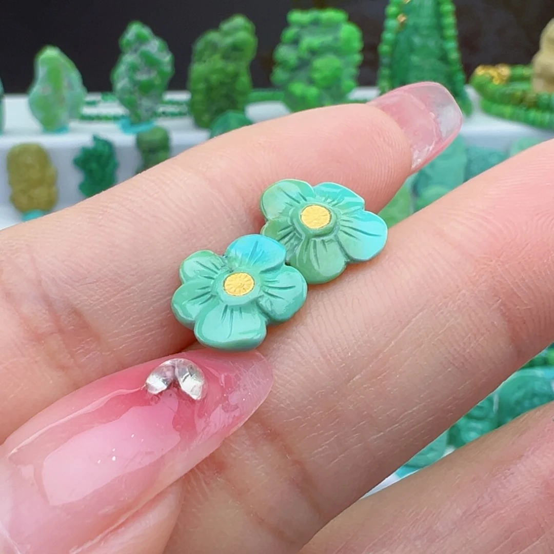 绿松石未镶嵌绿松石  主播万丽