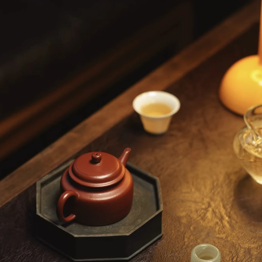 剑流德钟 150CC原矿朱泥紫砂壶 见