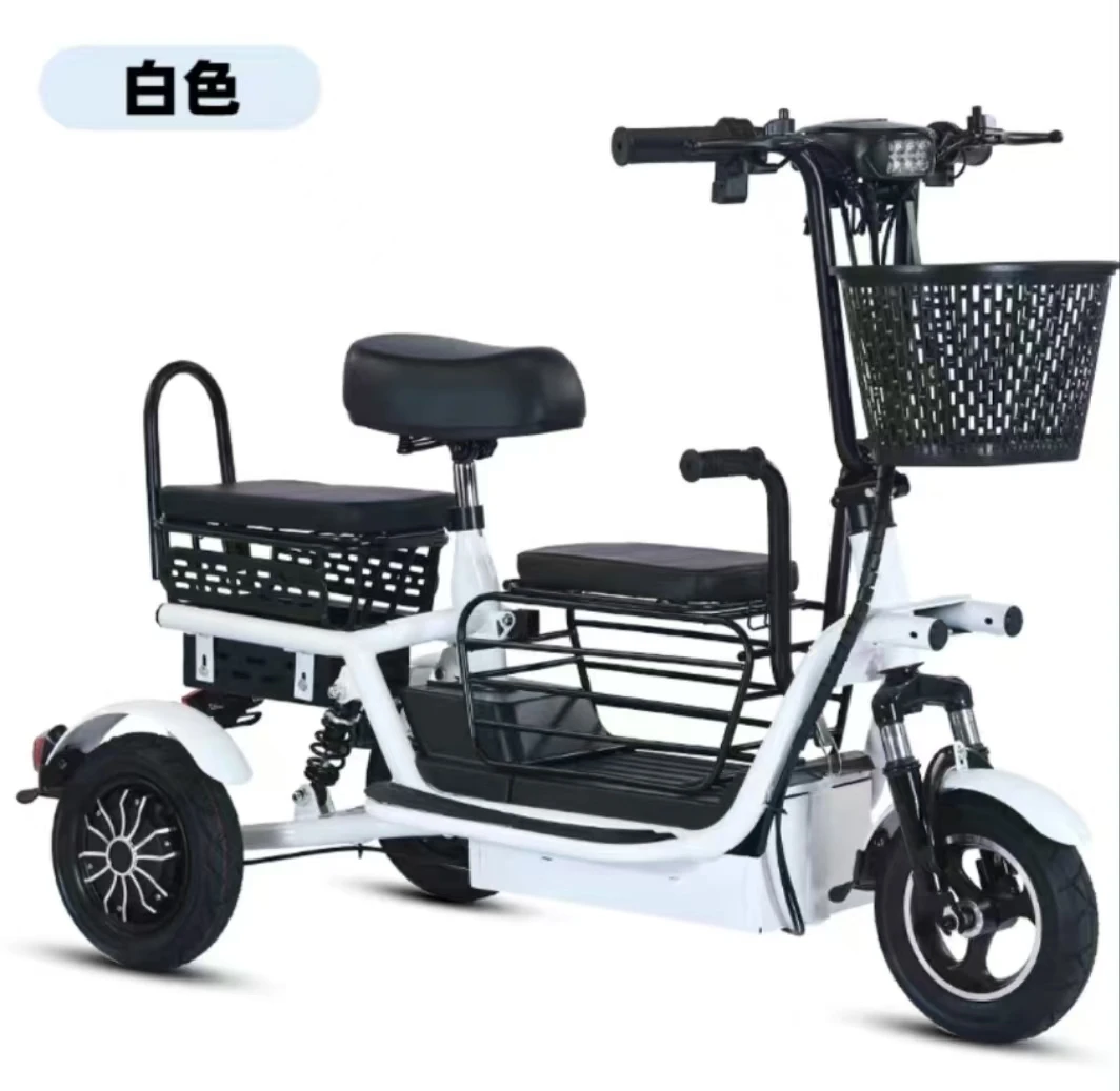 Z新款老年代步车亲子三轮车小型车老年代步接送孩子电动三轮车