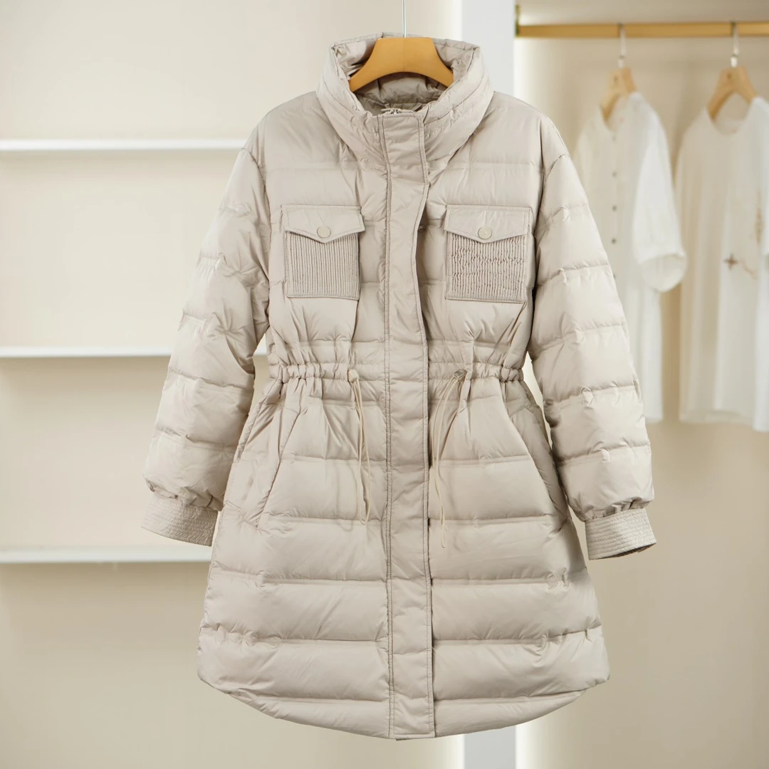 麦迪尚品【郁】5051686 秋冬厚款加绒保暖鹅绒服品牌撤柜女装