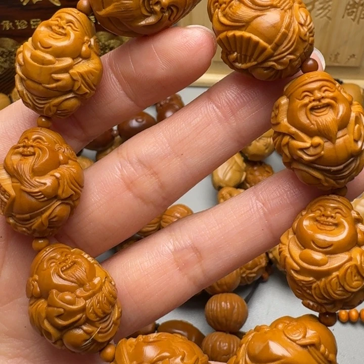 橄榄核手串/手链八大财神