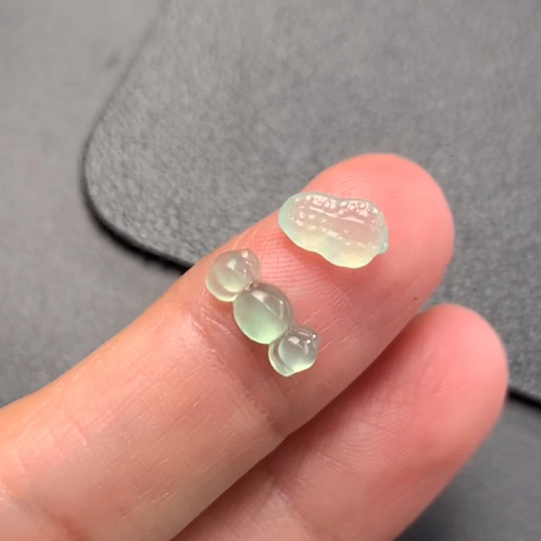 天然缅甸翡翠A货未镶嵌糖果➕花生-小佳