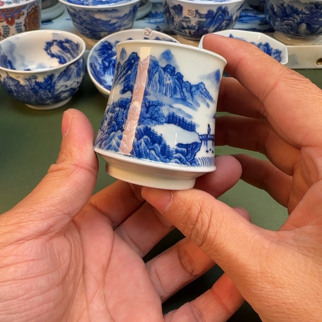 纯手工纯手绘茶具石头95