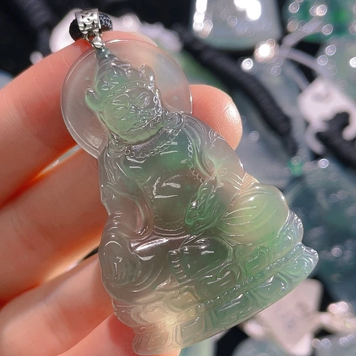 翡翠颈饰18K金镶嵌4，