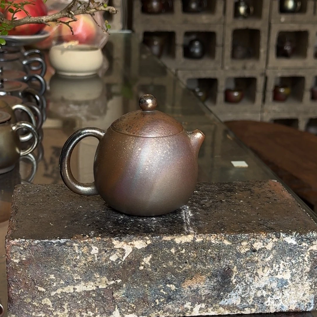 建水紫陶紫泥柴烧茶具