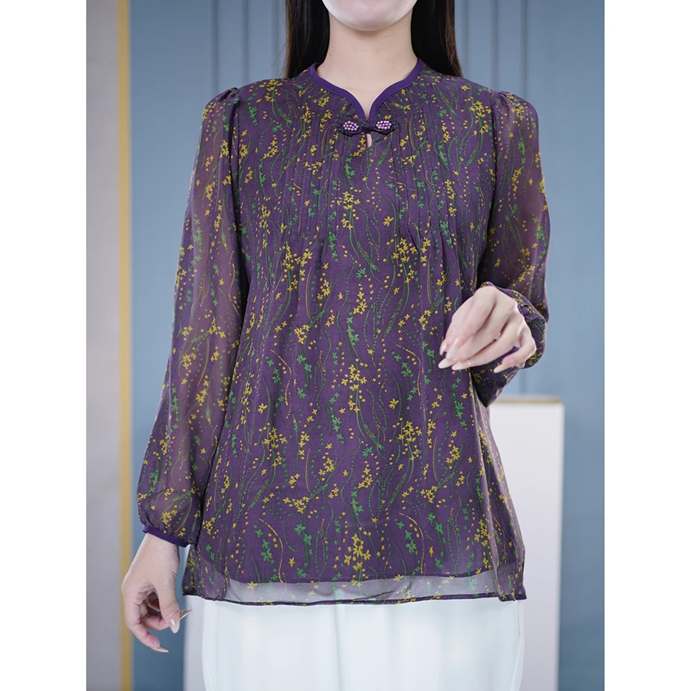 别致漂亮小衫阔太太气质上衣胖mm大码女装上档次母亲温柔知性衣服