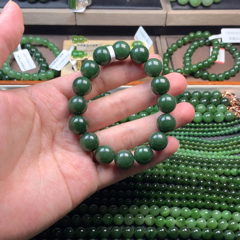 【闪购商品】和田玉（碧玉）手串未镶嵌卡13