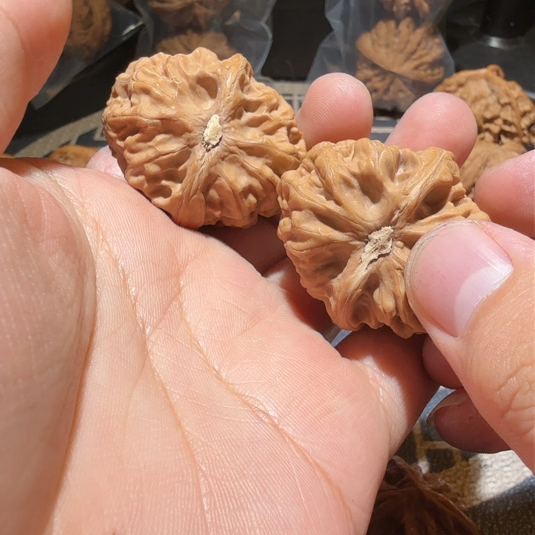 文玩核桃吊坠老*红莲