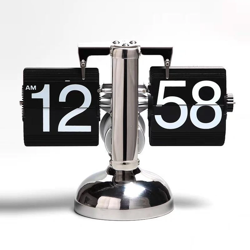 【21*8*16cm】摩瑟DP【翻页时钟】HAZC花瓶摆件玻璃花盆