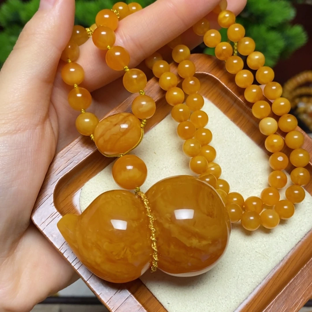 【闪购商品】蜜蜡颈饰未镶嵌项链