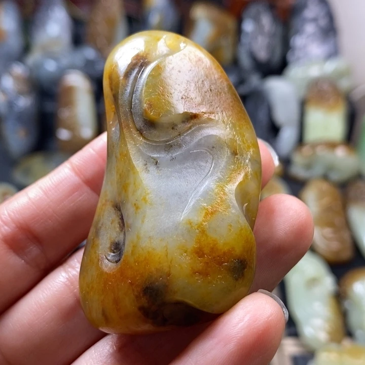 和田玉未镶嵌挂件