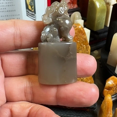 寿山石寿山牛角冻