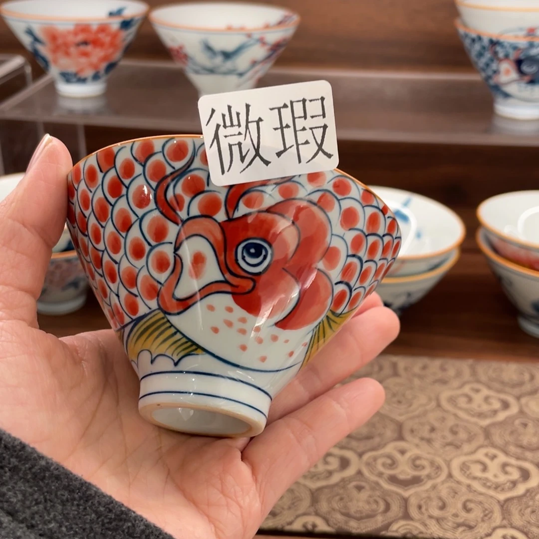 有瑕釉下彩纯手绘