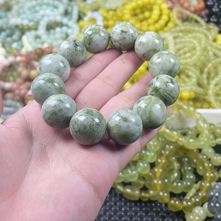 蛇纹石玉未镶嵌手链
