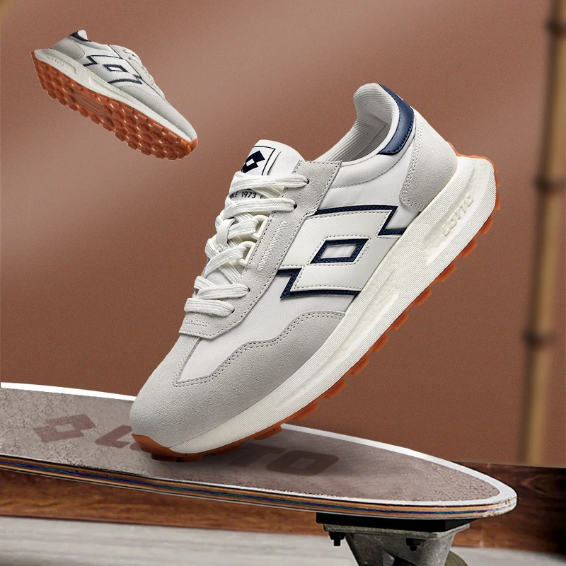 LOTTO/乐途2025新款透气简约情侣款休闲老爹鞋男女