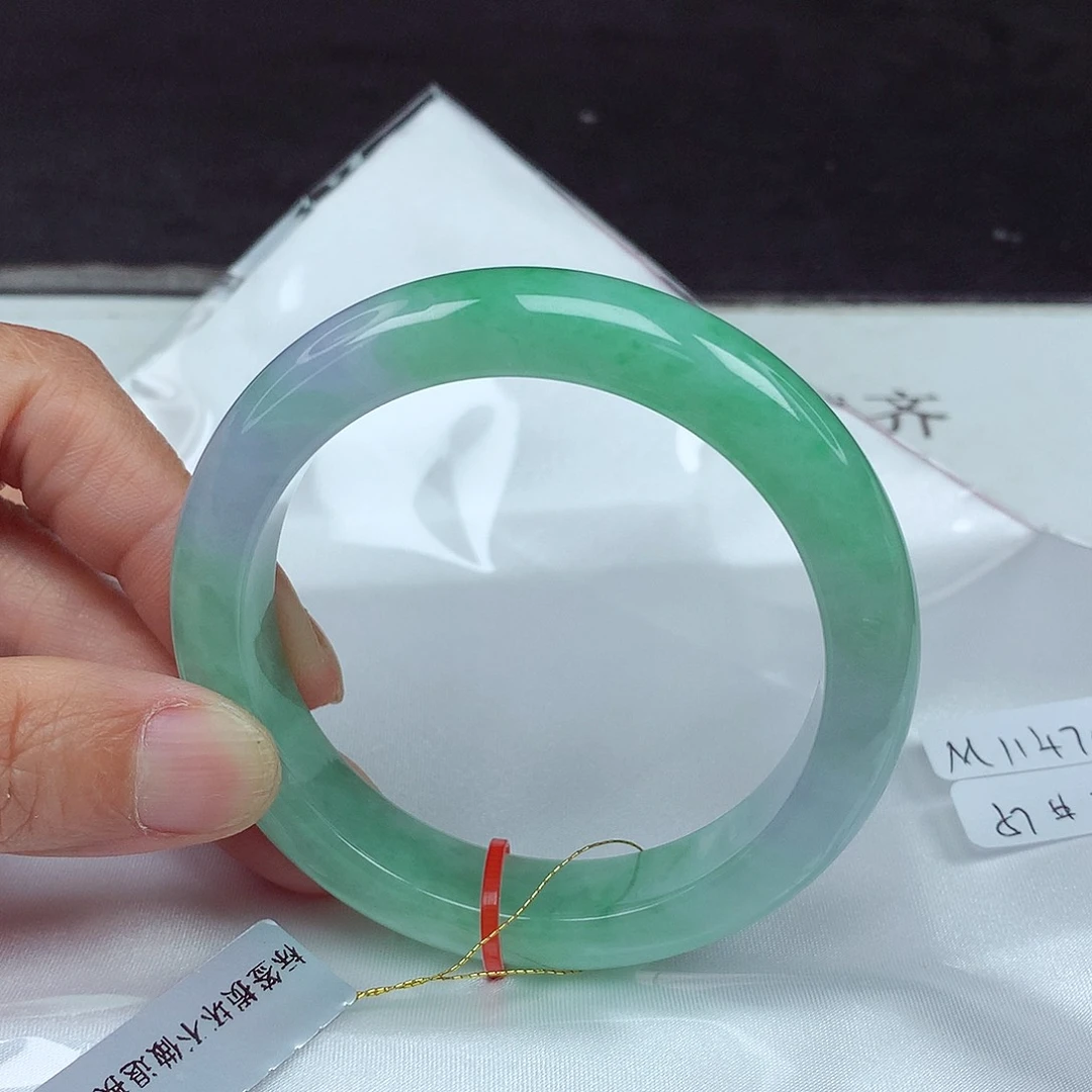 未镶嵌手镯翡翠57圈4705