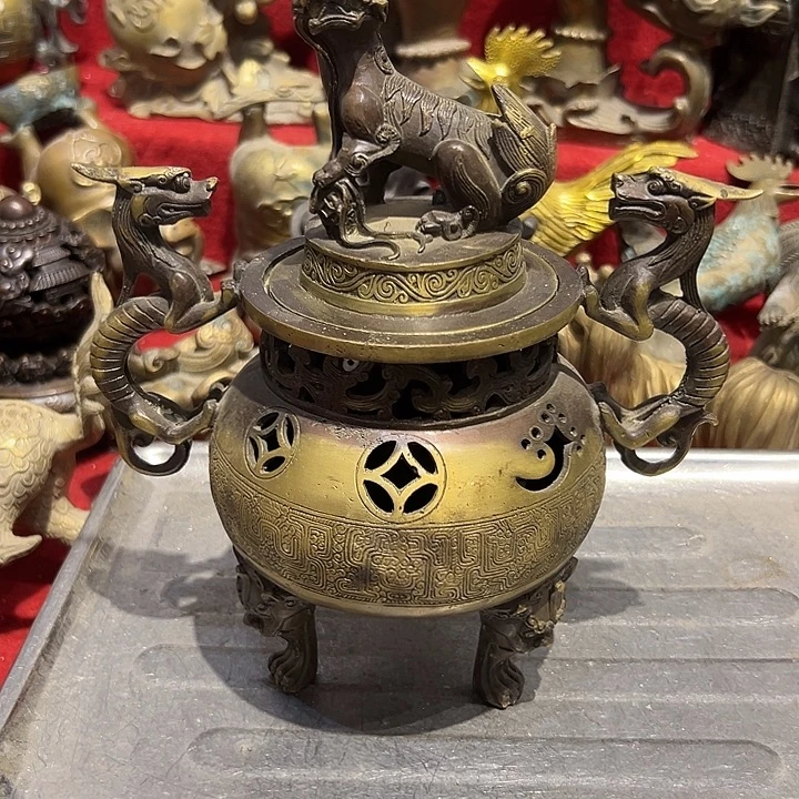 黄铜摆件，文房工艺品摆件