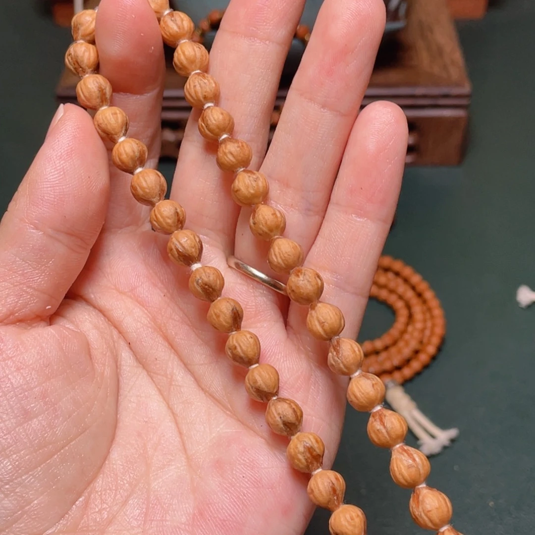 柏香籽/百香籽吊坠红芽莲花手持