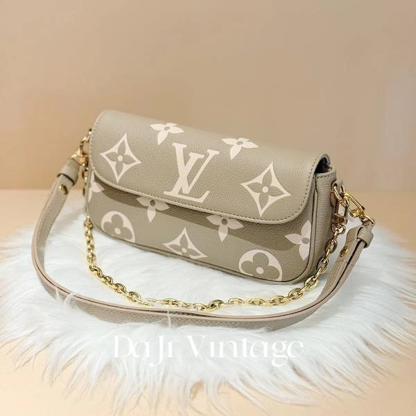 大吉中古/LV大象灰ivy法棍单肩斜挎包