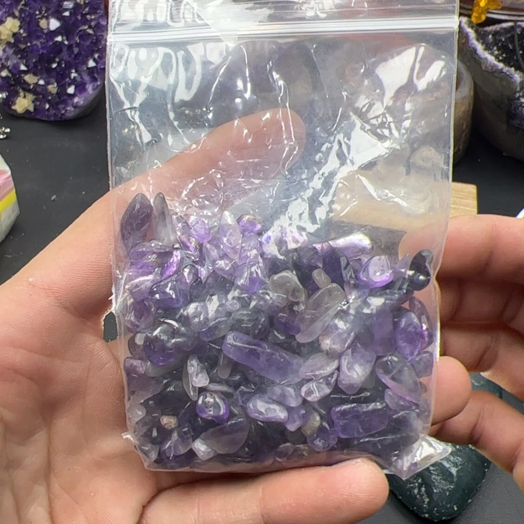 紫晶水晶摆件未镶嵌