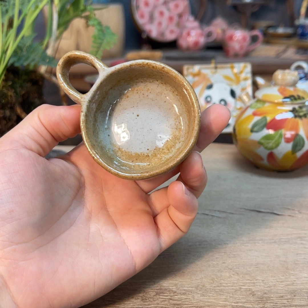 壶素浅陶瓷手工手绘