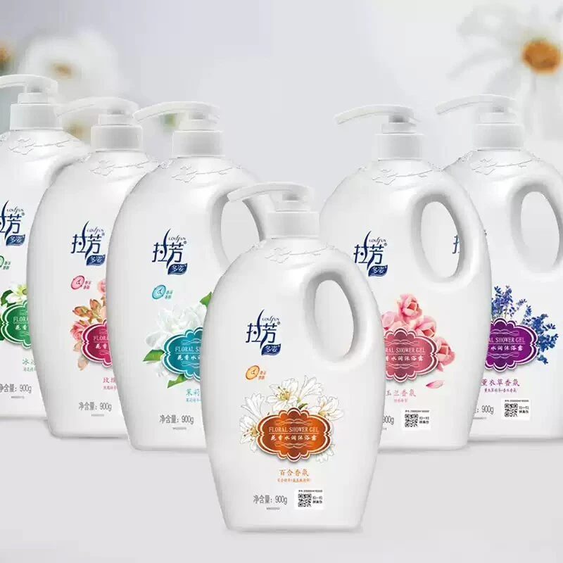 拉芳花香水润香氛沐浴露玫瑰薰衣草茉莉百合木兰荷花薄荷900g正品