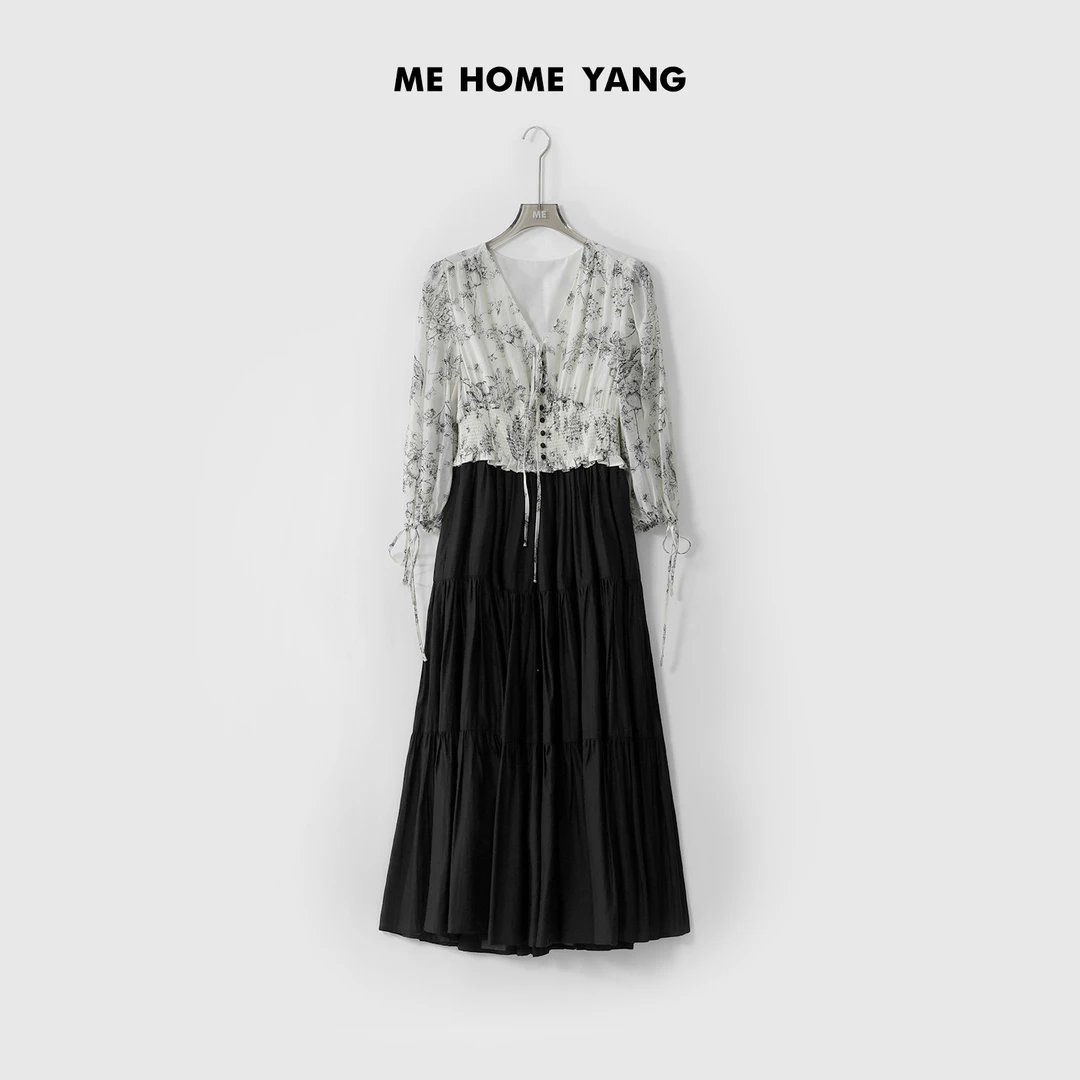 ME【花高定裙】夏季新款时尚女士显瘦气质连衣裙MEQS2625