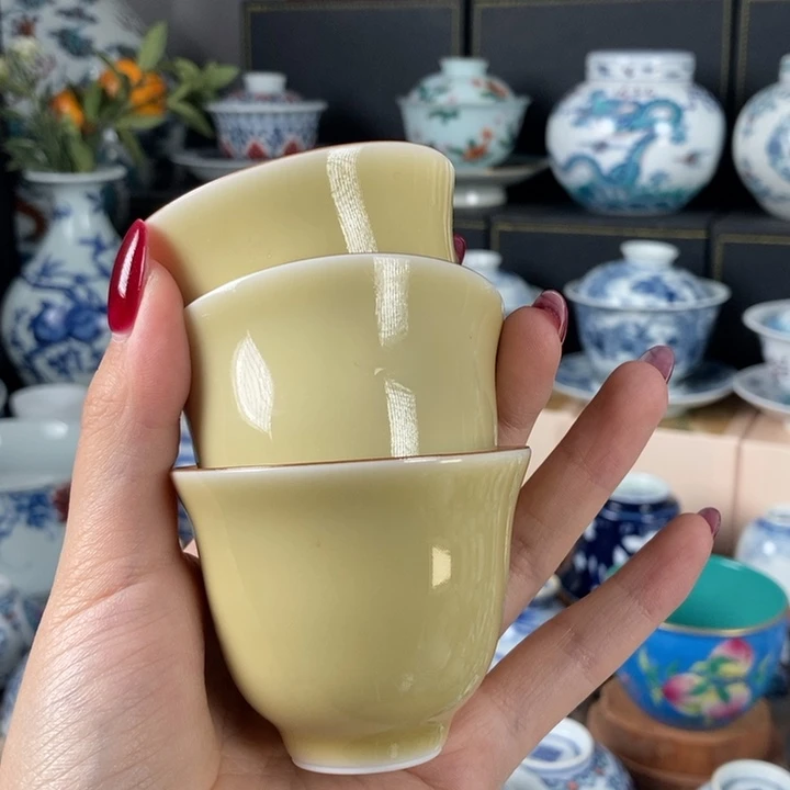 杯折葵非器帝王黄铃铛杯三只