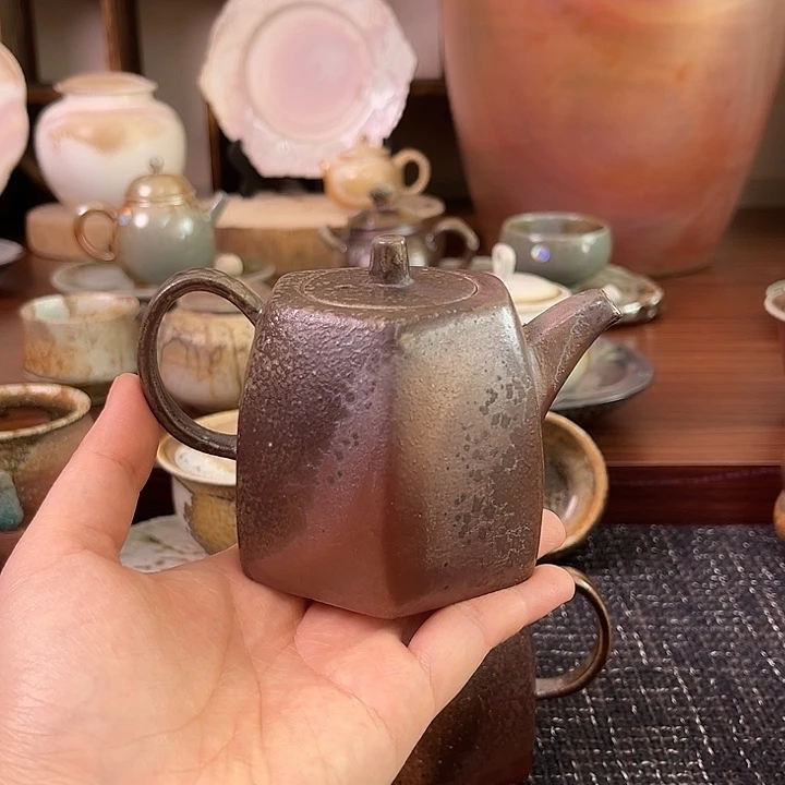 柴烧六方壶200毫升