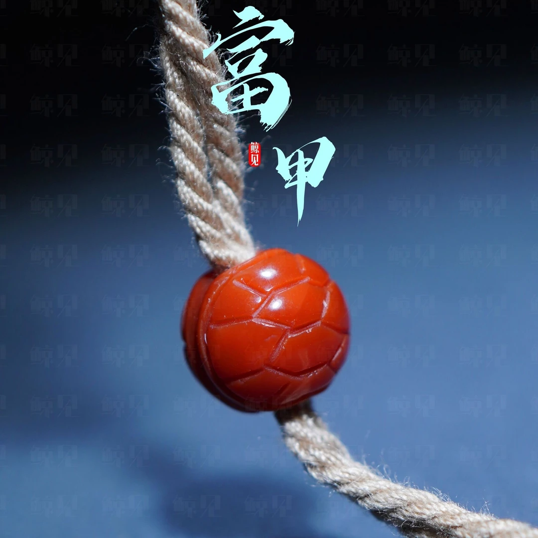 鲸见天然原矿南红玛瑙富甲天下背云百香金刚星月菩提文玩配饰川料