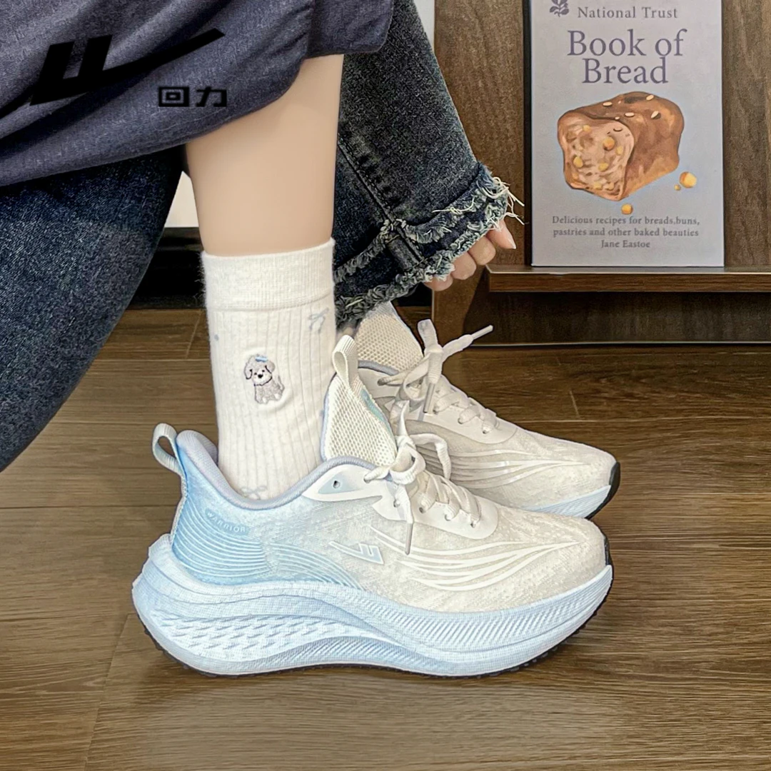 回力女鞋舒适防滑软底飞织运动鞋2025新款时尚休闲百搭跑步鞋5298