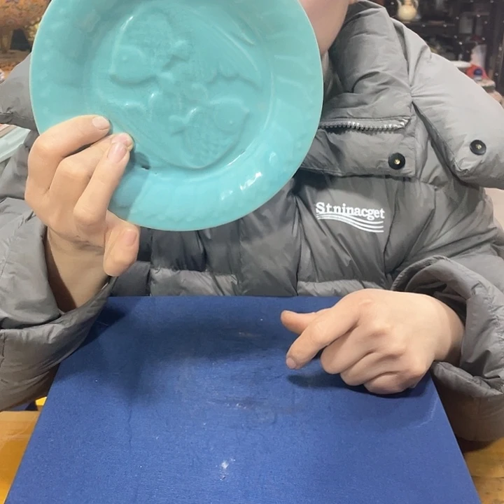 摆件瓷器的时候就像