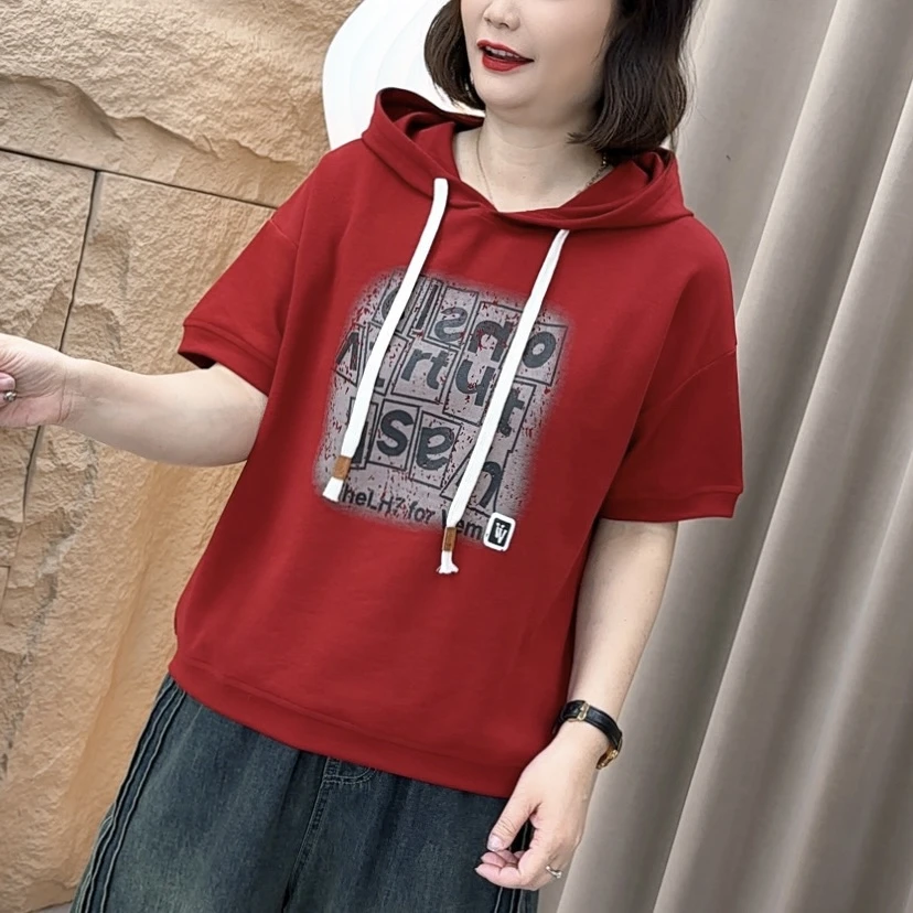 夏天新款爆款正品洋气高档宽松流行韩版连帽卫衣WX6892