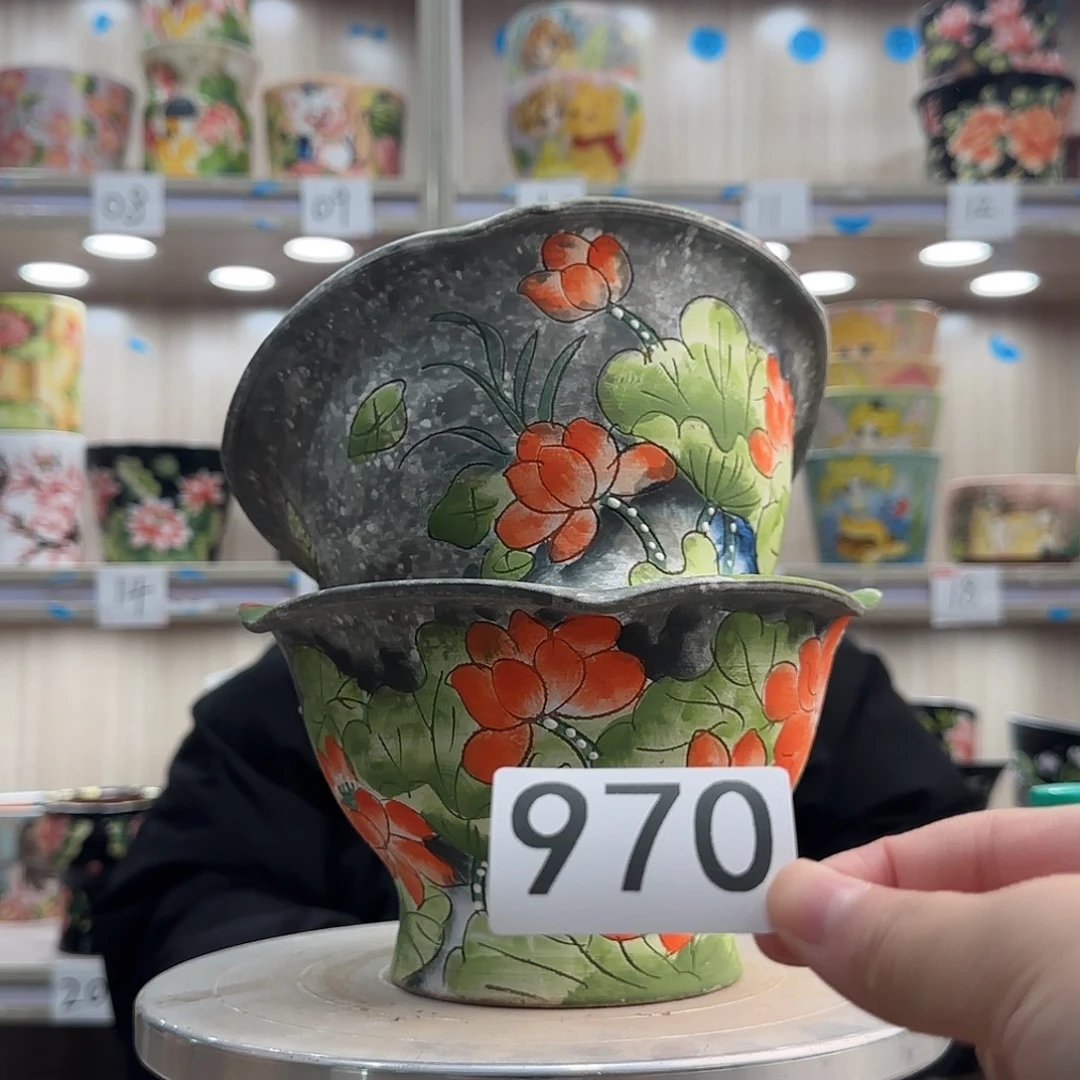 花盆紫砂瑕疵瑕疵970