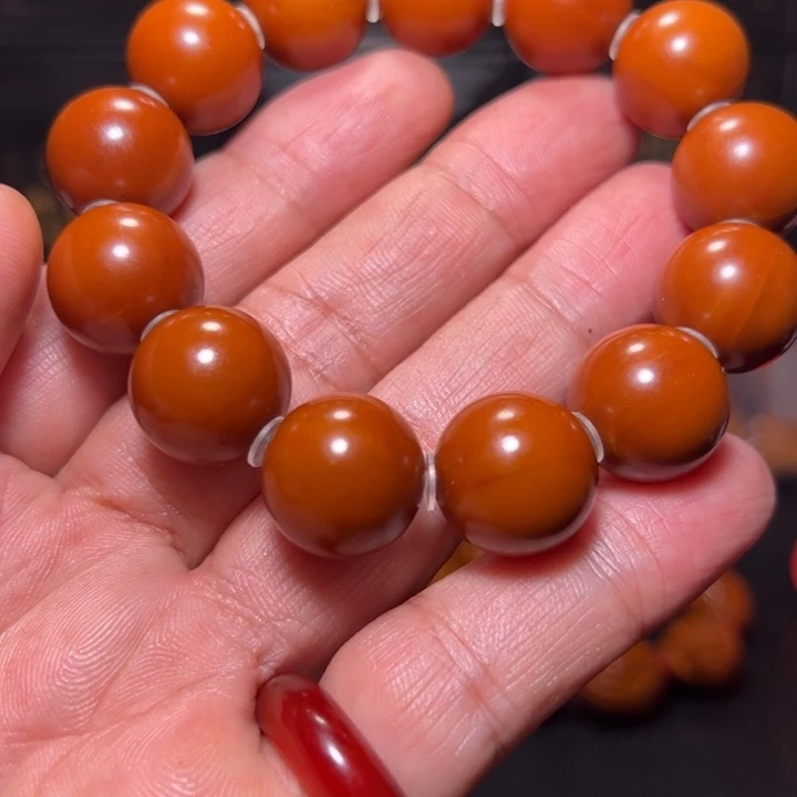 卡***上手串橄榄核正圆手串