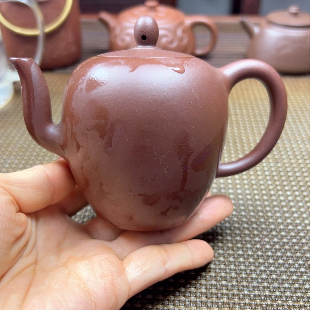 紫砂茶壶220cc紫砂壶紫泥