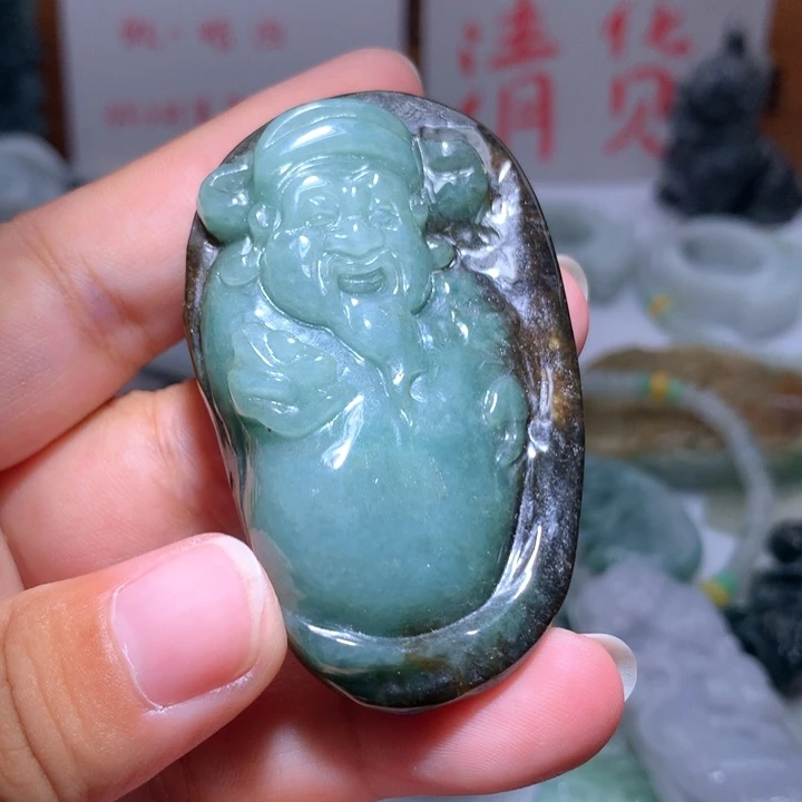 翡翠未镶嵌颈饰保真天然A货翡翠