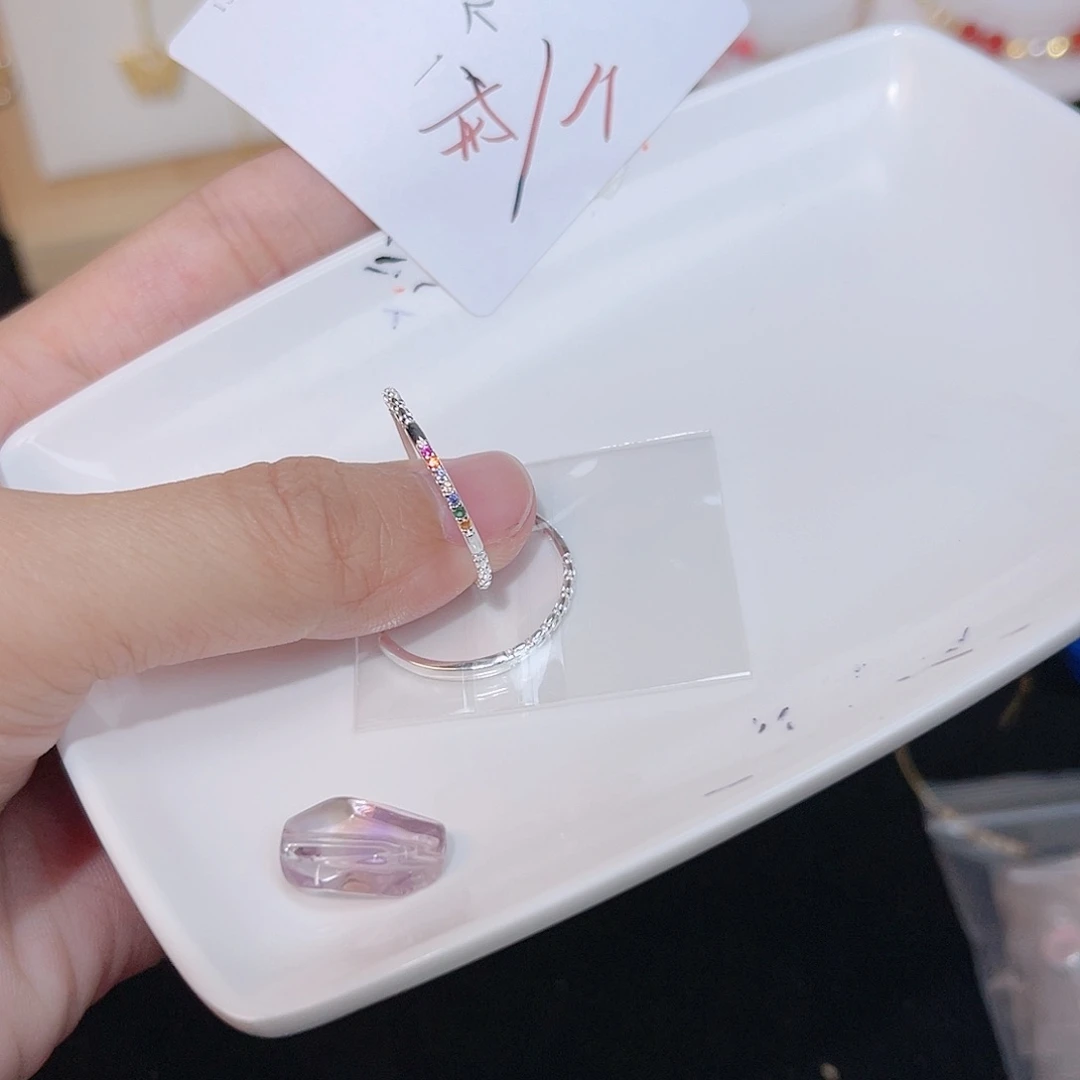 紫晶珠宝半成品银S925镶嵌41