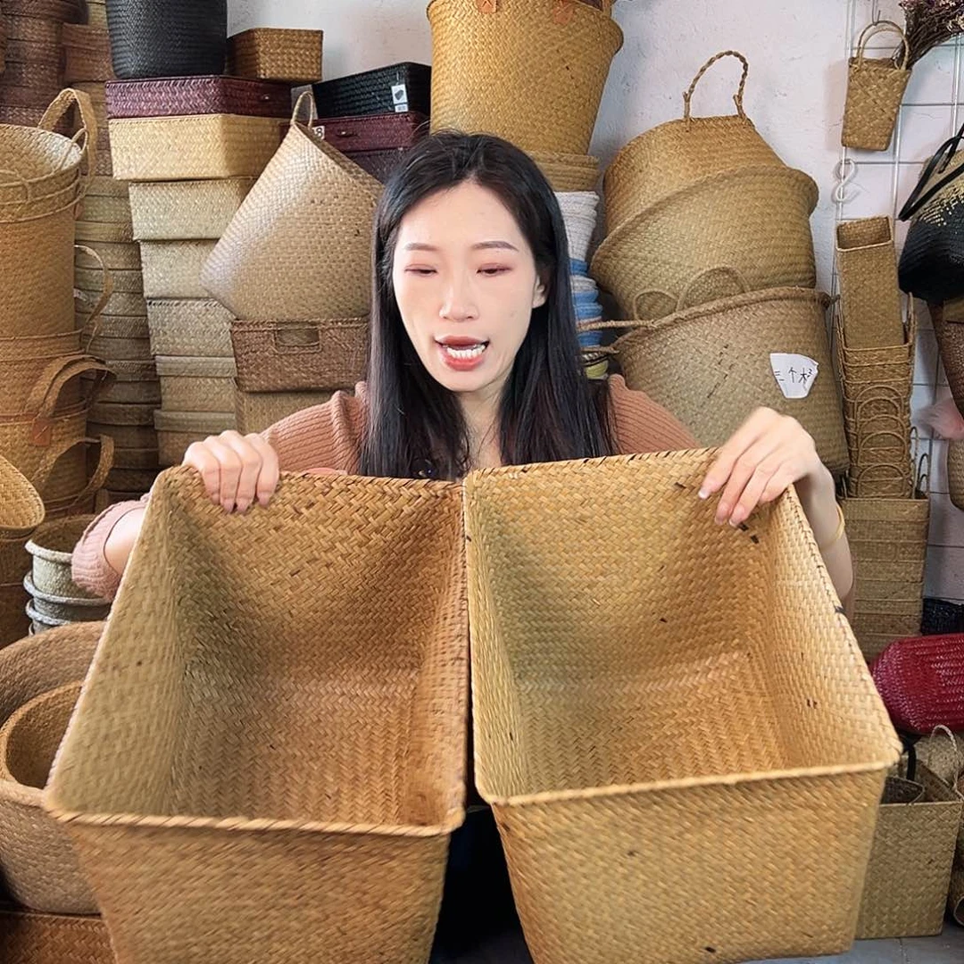 草编草编包/草编收纳盒微瑕疵