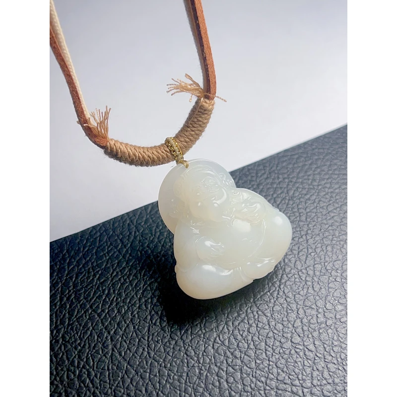 和田玉财神吊坠MXQ1209-24